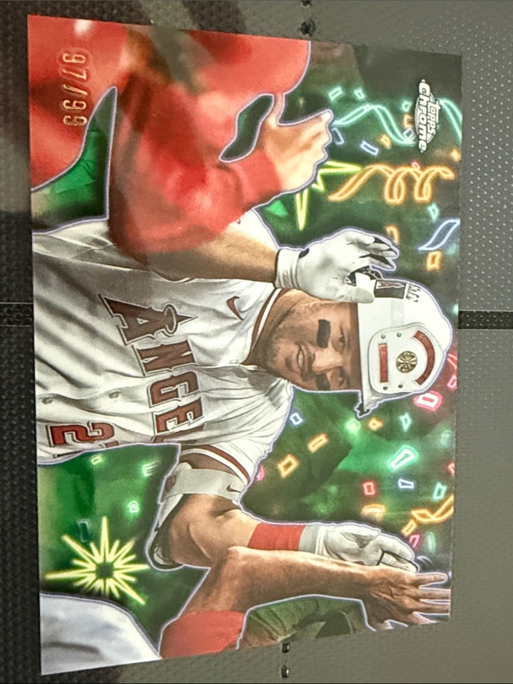 2025 Topps Chrome Update Series Mike Trout Celebration  97/99 SSP